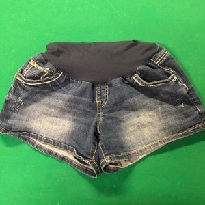 Indigo Blue Maternity Shorts